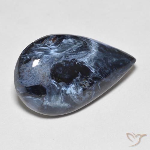 8.28ct Natural Multicolorido Pietersite, Formato de pêra, Opaco