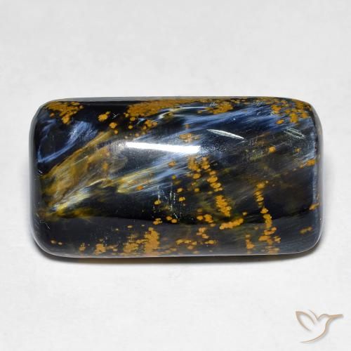 Pietersita multicolorido natural 14,99ct, almofada cortada, opaco