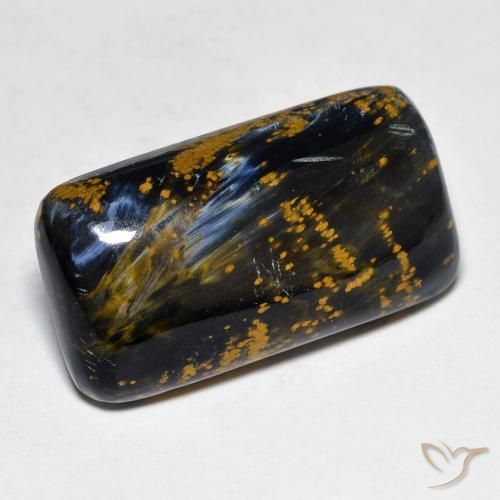 Pietersita multicolorido natural 14,99ct, almofada cortada, opaco