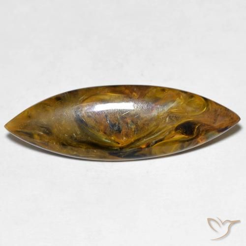 6.06ct Natural Multicolorido Pietersite, Marquesa, Opaco
