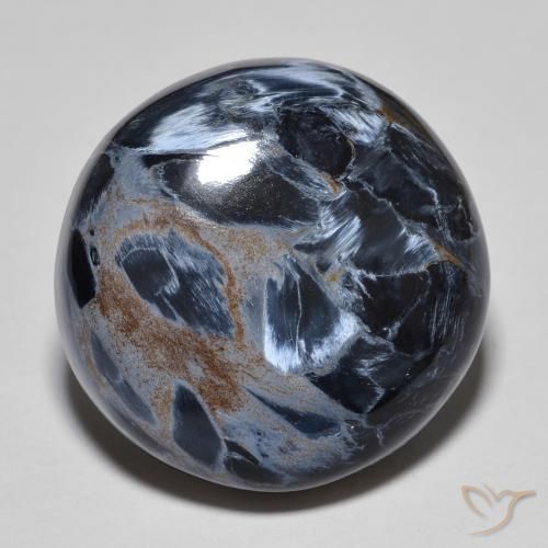 16.82ct Natural Multicolorido Pietersite, Redondo, Opaco