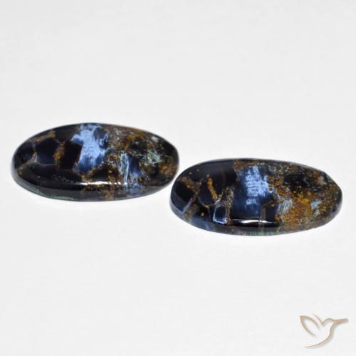 Pedras preciosas de Pietersite Multicolorido natural de 12.19 ct, oval, Opaco