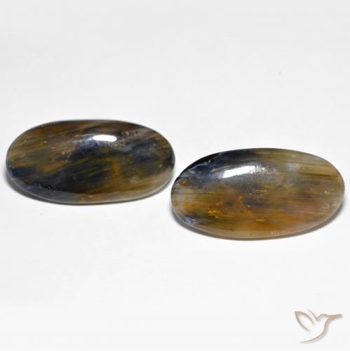 22.72ctw Natural Multicolorido Pietersite, oval, Opaco