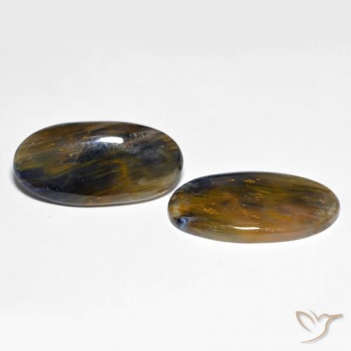 Pedras preciosas de Pietersite Multicolorido natural de 22.72 ct, oval, Opaco