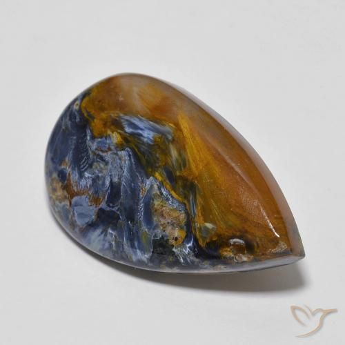 12.01ct Natural Multicolorido Pietersite, Formato de pêra, Opaco