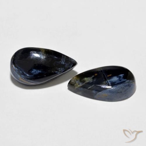 Pedras preciosas de Pietersite Multicolorido natural de 7.26 ct, Formato de pêra, Opaco