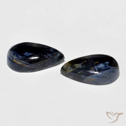 Pedras preciosas de Pietersite Multicolorido natural de 7.26 ct, Formato de pêra, Opaco