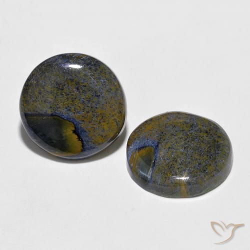 Pedras preciosas de Pietersite Multicolorido natural de 6.89 ct, Redondo, Opaco