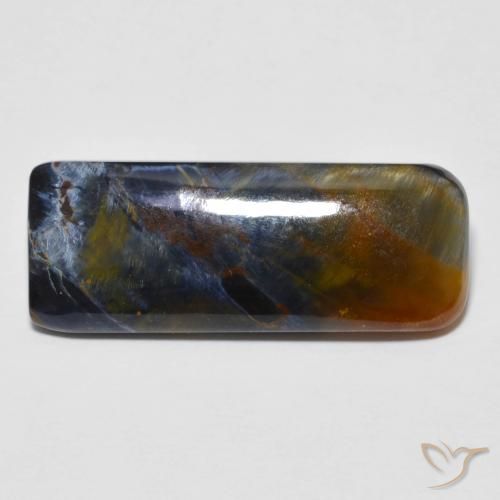 7.76ct Natural Multicolorido Pietersite, Almofada, Opaco
