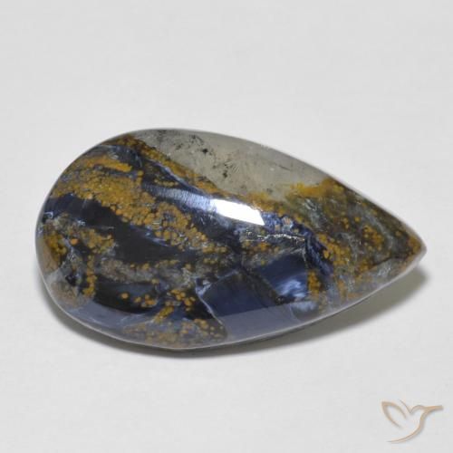 Pietersite Multicolorido Natural 10.55ct, Formato de pêra, Opaco