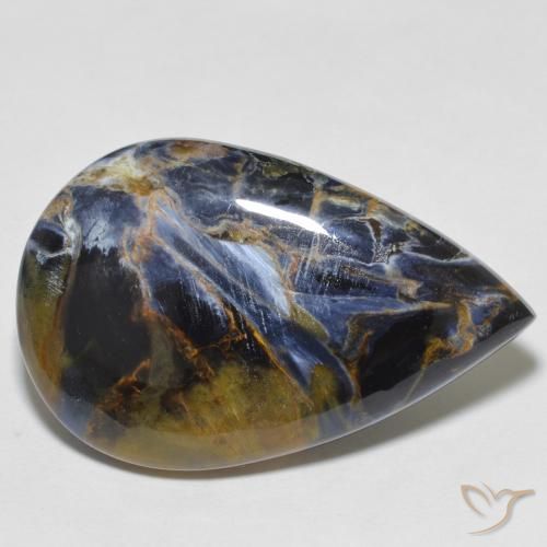 18.93ct Natural Multicolorido Pietersite, Formato de pêra, Opaco