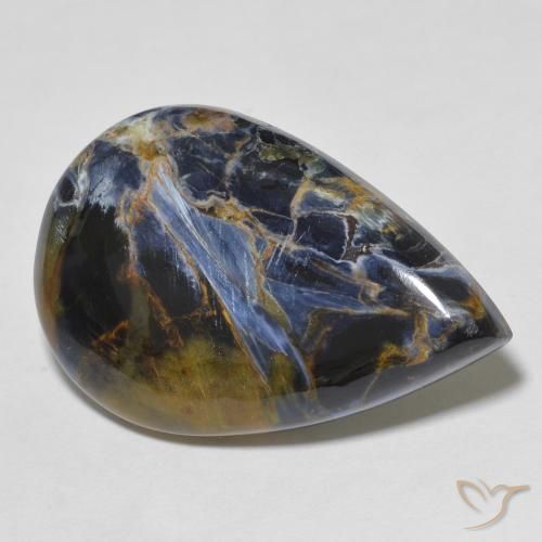 Pietersite Multicolorido Natural 18.93ct, Formato de pêra, Opaco