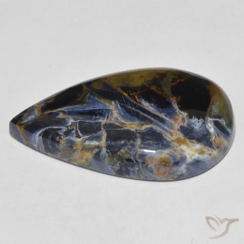 Pietersite Multicolorido Natural 18.93ct, Formato de pêra, Opaco