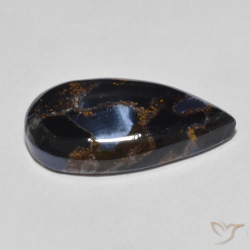 Pietersite Multicolorido Natural 11.21ct, Formato de pêra, Opaco