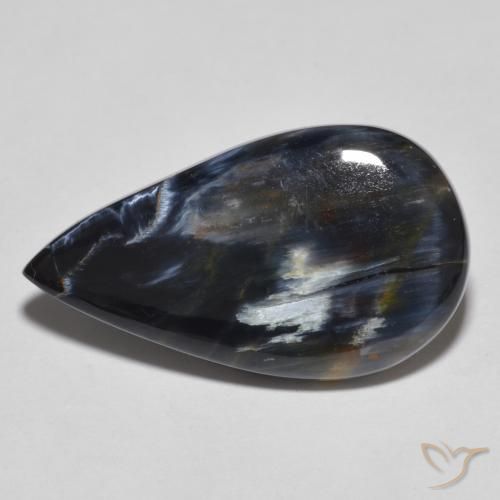 8.95ct Natural Multicolorido Pietersite, Formato de pêra, Opaco