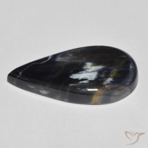 Pietersite Multicolorido Natural 8.95ct, Formato de pêra, Opaco