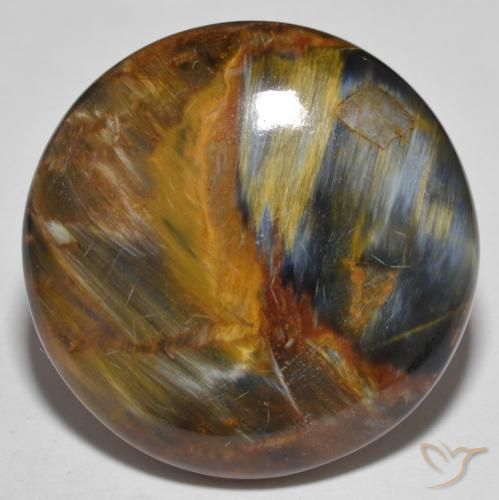 27.55ct Natural Multicolorido Pietersite, Redondo, Opaco