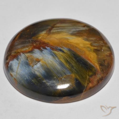 Pietersite Multicolorido Natural 27.55ct, Redondo, Opaco