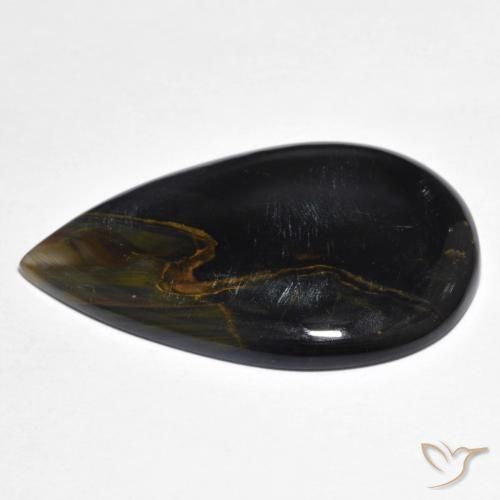 Pietersite Multicolorido Natural 27.85ct, Formato de pêra, Opaco