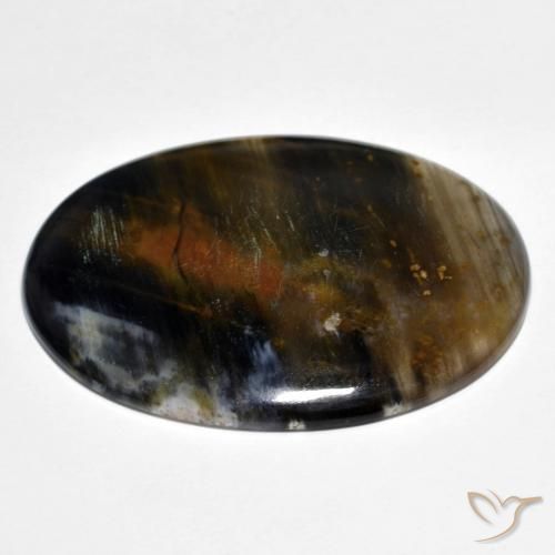 Pietersite Multicolorido Natural 34.77ct, oval, Translúcido