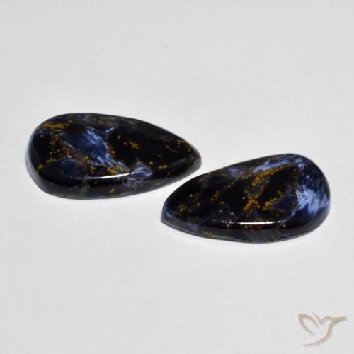 Pedras preciosas de Pietersite Multicolorido natural de 12.05 ct, Formato de pêra, Opaco