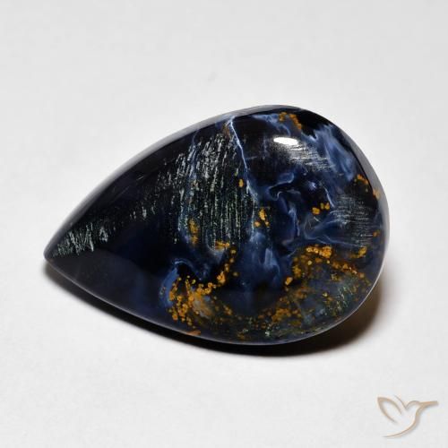 6.58ct Natural Multicolorido Pietersite, Formato de pêra, Opaco