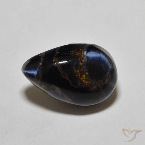 4.26ct Natural Multicolorido Pietersite, Formato de pêra, Opaco