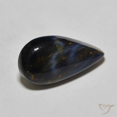 3.86ct Natural Multicolorido Pietersite, Formato de pêra, Opaco