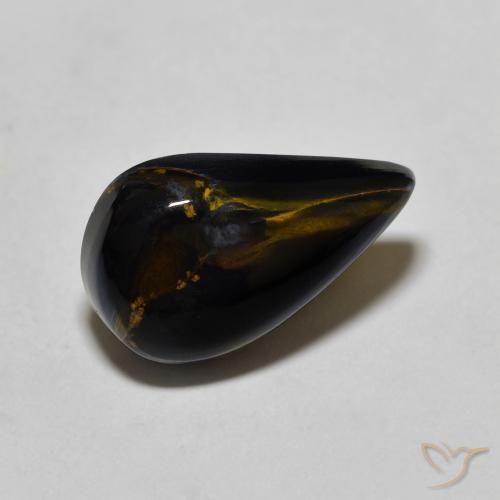 Pietersite Multicolorido Natural 3.92ct, Formato de pêra, Opaco