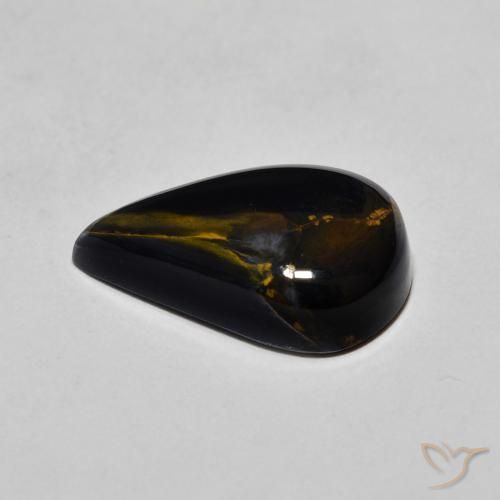 Pietersite Multicolorido Natural 3.92ct, Formato de pêra, Opaco