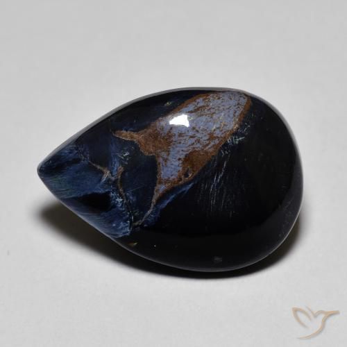 7.73ct Natural Multicolorido Pietersite, Formato de pêra, Opaco