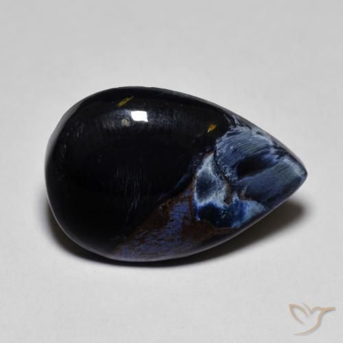 Pietersite Multicolorido Natural 7.73ct, Formato de pêra, Opaco