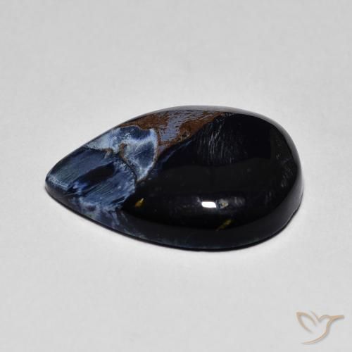 Pietersite Multicolorido Natural 7.73ct, Formato de pêra, Opaco