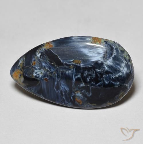 8.10ct Natural Multicolorido Pietersite, Formato de pêra, Opaco