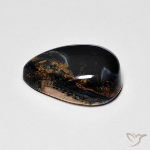 Pietersite Multicolorido Natural 4.14ct, Formato de pêra, Opaco