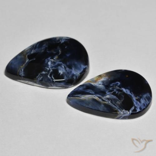 Pedras preciosas de Pietersite Multicolorido natural de 10.28 ct, Formato de pêra, Opaco