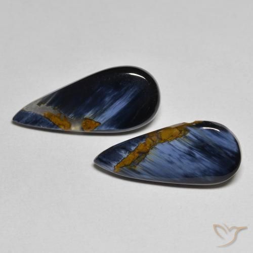 4.86ctw Natural Multicolorido Pietersite, Formato de pêra, Opaco
