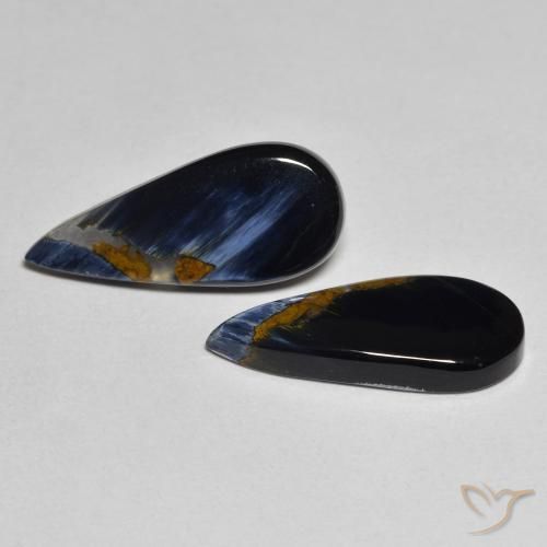 Pedras preciosas de Pietersite Multicolorido natural de 4.86 ct, Formato de pêra, Opaco