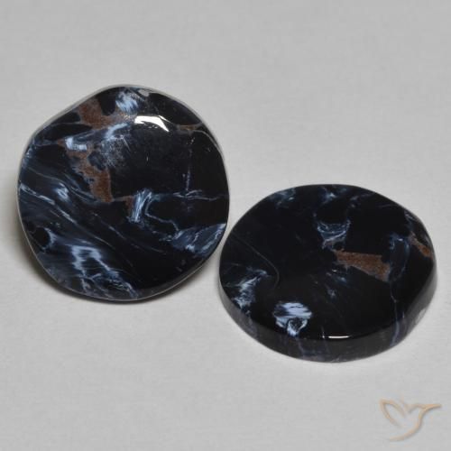 Pedras preciosas de Pietersite Multicolorido natural de 5.05 ct, Redondo, Opaco