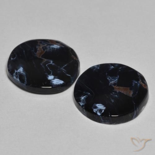 Pedras preciosas de Pietersite Multicolorido natural de 5.05 ct, Redondo, Opaco