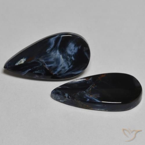 Pedras preciosas de Pietersite Multicolorido natural de 5.89 ct, Formato de pêra, Opaco