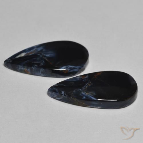Pedras preciosas de Pietersite Multicolorido natural de 5.89 ct, Formato de pêra, Opaco