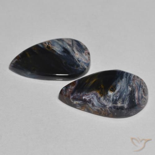 Pedras preciosas de Pietersite Multicolorido natural de 5.95 ct, Formato de pêra, Opaco