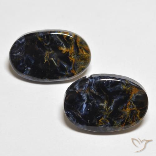 8.84ctw Natural Multicolorido Pietersite, oval, Opaco