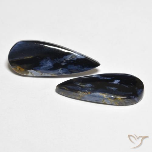 Pedras preciosas de Pietersite Multicolorido natural de 5.47 ct, Formato de pêra, Opaco