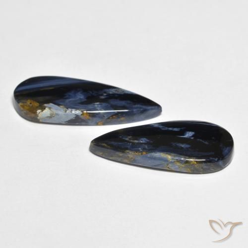 Pedras preciosas de Pietersite Multicolorido natural de 5.47 ct, Formato de pêra, Opaco