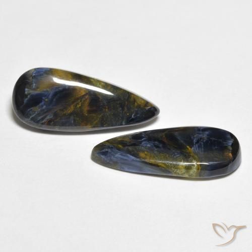 Pedras preciosas de Pietersite Multicolorido natural de 4.33 ct, Formato de pêra, Opaco