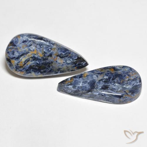 Pedras preciosas de Pietersite Multicolorido natural de 10.36 ct, Formato de pêra, Opaco