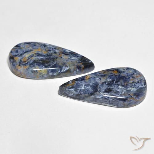 Pedras preciosas de Pietersite Multicolorido natural de 10.36 ct, Formato de pêra, Opaco