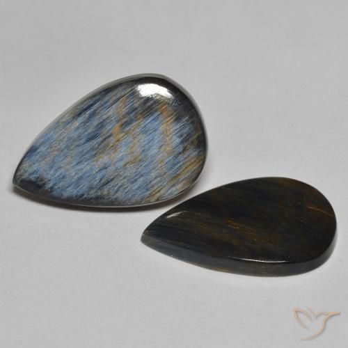 Pedras preciosas de Pietersite Multicolorido natural de 8.20 ct, Formato de pêra, Opaco